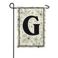 America Forever Spring Monogram Garden Flag Letter G 12.5 x 18 inches Double Sided Vertical Outdoor Yard Lawn Beautiful Flowers Floral Design Welcome Spring Seasonal Art