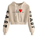 Dtydtpe 2024 Clearance Sales Hoodies for Women R Print Sweatshirt Hooded Round Neck Casual Tops Shirts Womens Long Sleeve Tops Womens Sweaters