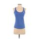 Adidas Active Tank Top: Blue Activewear - Women's Size X-Small