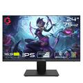 GAMEON 24 inch FHD (1920x1080) Flacher IPS-Gaming Monitor, 75Hz, 4 ms - Schwarz (GOB24FHD75IPS)