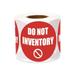 Do Not Inventory Label Stickers - 2 Inch Round Circle Dots Stickers in Bright Red for Warehouse Inventory Control Management Quality Control Logistics Shipping & Receiving Dept - 300 Labels per Roll