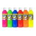 Rich Art Washable Neon Paint For Kids - Premium Non Toxic Fluorescent Tempera Paint - Craft Paint For Paper Poster Board Canvas & More - Made in The USA - 6 Fl Oz (6 Pack)