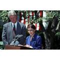 24x36 gallery poster Ruth Bader Ginsburg accepting her nomination to the Supreme Court from President Clinton 1993