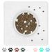 Ptlom Pet Placemat for Dog and Cat Waterproof Non-Slip Pet Bowl Mat Prevent Food and Water Overflow Puppy Dish Feeding Mats Suitable for Medium and Small Pet 13*13 silicone Pet Pads White