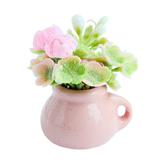 Skindy High Reduction Dollhouse Flower with Flowerpot - Stable Support Potted Plant Model (1:12 Scale) - Photo Prop - Doll House Supply