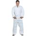 Woldorf USA Single Weave Jiu Jitsu Kimono White No Logo Size 0 Fighting Uniform Training Uniforms Pre-Shrunk Ultra Light Weight Uniforms Soft Fabric