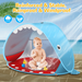 Uervoton Baby Beach Tent Portable Pop Up Tent Toddler Beach Shade Essentials with UPF 50+ UV Protection Play Tent for Kids (Blue Whale)