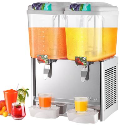 Commercial Juice Dispenser 9.5 Gallon Cold Beverage Drink Dispenser Machine 36L with Spigots