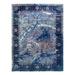 Canvello Navy Blue Fine Hand Knotted Modern Rug - 9' X 12' - 11'8'' x 9'1''