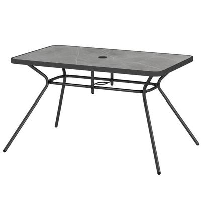 Costway 49 Inch Patio Rectangle Dining Table with ...