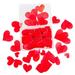 EUBUY 270Pcs Edible Red Heart Glutinous Rice Paper Cake Decorative Piece Glutinous Rice Paper for Wedding Birthday Party Cake Decoration Baking Appliances