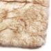 Sanmadrola Faux Fur Rug Fluffy Soft Faux Fox Fur Area Rugs for Bedroom Livingroom Kids Room Decor Shaggy Fur Rugs Anti-Skid White with Brown 3x5 ft