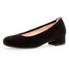 Pumps GABOR "ATHEN", Damen, Gr. 38,5, schwarz, Textil, klassisch, Schuhe, Abendschuh, Festtagsschuh, Blockabsatz, in komfortabler Schuhweite G