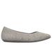 Skechers Women's Cleo 2.0 - Knitty Witty Flats | Size 6.5 | Taupe | Textile | Vegan | Machine Washable