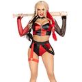 LEG AVENUE Damen-Kostüm, Crime Spree Sweetie, Halloween-Kostüm, mit Netzärmeln, Größe S