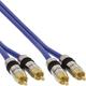 InLine 89707P Cinch Kabel AUDIO, PREMIUM, vergoldete Stecker, 2x Cinch Stecker / Stecker, 7m