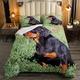 Sausage Dog Bedding Set Cute Dachshund Down Comforter for Kids Adults Pet Dog Comforter Set Hippie Puppy 3D Animal Duvet Insert/Quilt Set Dog Lover's Gift 3Pcs King Size