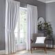 Fusion White Pencil Pleat Curtains, Blackout Curtains W90 x L108 (229 x 275cm) for Living Room and Bedroom, Thermal Curtains White Curtains, Dijon