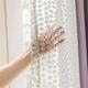 Voile Curtains for Living Room - White Lace Daisy Sheer Curtains,Net Curtains 55 Inch 2 Panels,Lace Curtains Drapes Eyelet for Living Room Bedroom Wedding Stage Decor,55 x 103 Inch(Width x Length)