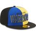 Men's New Era Black/Royal Golden State Warriors Pop Front 59FIFTY Fitted Hat