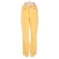 Ann Taylor LOFT Jeans - Mid/Reg Rise: Yellow Bottoms - Women's Size 2