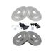 2002-2004 Ford Focus Front and Rear Brake Pad and Rotor Kit - TRQ BKA12758