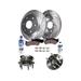 2007-2013 Chevrolet Silverado 1500 Front Brake Pad and Rotor and Wheel Hub Kit - Detroit Axle