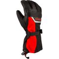 Klim Fusion Snowmobile Gloves, black-red, Size L