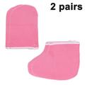 Paraffin Wax Bath Gloves & Foot Covers - Moisturizing Work Gloves and Foot Spa Covers Hand and Foot Treatment Kit Pink