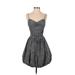 Tracy Reese Casual Dress - A-Line Sweetheart Sleeveless: Gray Dresses - Women's Size 2