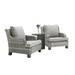 3 Piece Outdoor Wicker Sofa Set Armchairs Wicker Couch Outdoor Rattan Furniture with Side Table