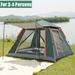 TOPCHANCES Outdoor Camping Tent for 3-4 Person Automatic Pop-Up Tent Waterproof & Windproof For Family Hiking Car Trip - Green