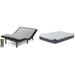 Signature Design by Ashley 12 Inch Chime Elite Black/White 2-Piece California King Mattress Package