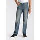 Straight-Jeans LEVI'S "501 ORIGINAL" Gr. 33, Länge 32, blau (misty lake) Herren Jeans Straight Fit mit Markenlabel Bestseller