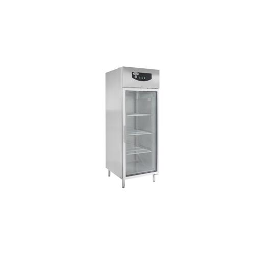Flaschenkühlschrank mit 1 Glastür Getränkekühlschrank Kühlschrank Gastro 579 L +2/8°C Edelstahl