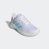 Tennisschuh ADIDAS PERFORMANCE "COURTJAM CONTROL", Gr. 41, blau (cloud weiß, bliss blau, cloud weiß), Textil, Synthetik, sportlich, Schuhe, für Hallentennis/Indoortennis auf Teppichböden und Carpet