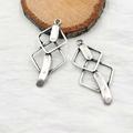 5 Stück Ohrring Charms Silber, ethnischen Silber Anhänger, Armbänder für Frauen Handmade, Antique Silver Tone Schmuckherstellung, Schmuck Zubehör, ZU8