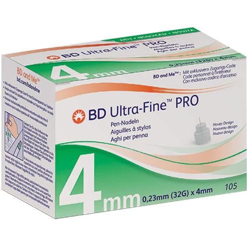 BD Ultra-Fine PRO Pen-Nadeln 4 mm 32 G 0,23 105 St Kanüle