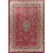 Pink Floral Mahal Persian Large Antique Area Rug Handmade Wool Carpet - 10'4"x 13'6"