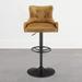 Art Leon Genuine Leather Bar Stool with Adjustable Height