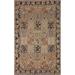 Garden Design Bakhtiari Persian Vintage Rug Handmade Peach Wool Carpet - 6'9"x 10'4"