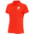 Women's Antigua Orange Clemson Tigers Football Legacy Pique Polo