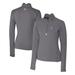 Women's Cutter & Buck Gray Kansas City Royals Connect DryTec Traverse Stretch Quarter-Zip Pullover Top