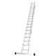 TB Davies 1102-033, 4.0m Double Section Extension Ladders, Aluminium, Stabiliser Bar, Comfort D-Shaped Rungs, Extends 4.0-7.0m, EN131 Professional