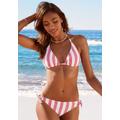 Triangel-Bikini VENICE BEACH Gr. 36, Cup A/B, rosa (rosa, weiß) Damen Bikini-Sets Ocean Blue