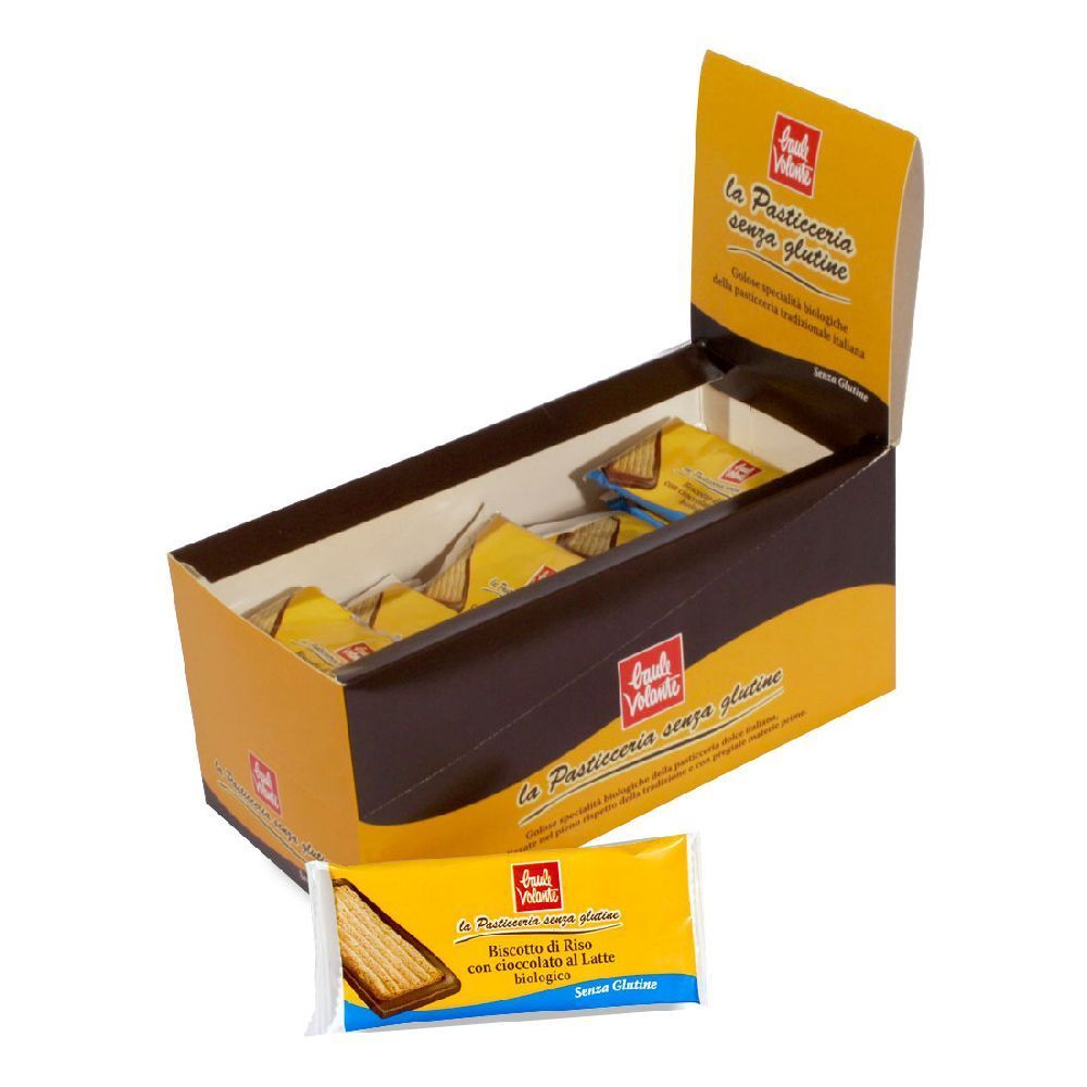 Cioccolato Al Latte Con Biscotto Di Riso Linea Frollini Senza Glutine