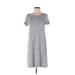 Gap Casual Dress - Shift: Gray Solid Dresses - Women's Size X-Small