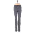 J Brand Jeggings - Mid/Reg Rise Skinny Leg Slim: Gray Bottoms - Women's Size 24 - Gray Wash