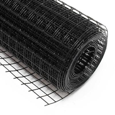 Wiltec - Maschendrahtzaun Schwarz 1x10 m 100 cm Höhe 1,42 mm Stärke 25x25 mm Maschengröße, Image