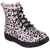 Schnürstiefel SKECHERS "GRAVLEN - TOTALLY WILD", Kinder, Gr. 29, pink (pink, kombiniert), Synthetik, modisch, Schuhe, mit Reißverschluss